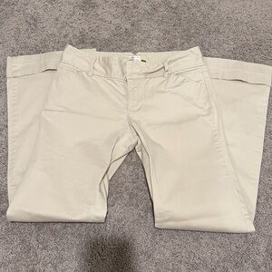🛍️ 3/$25 Old Navy Women's Light Beige Boot-Cut Pants